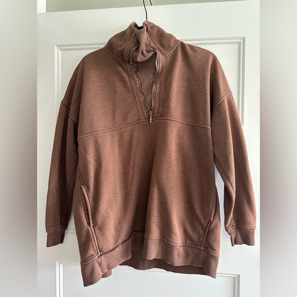 Old Navy Brown Zip Up Sweater